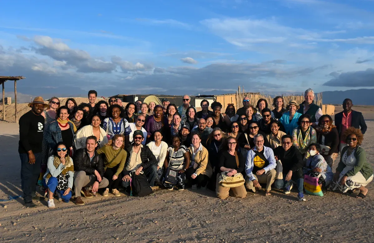 Pulitzer Center employees gather for a group photo in Morocco. 2025.