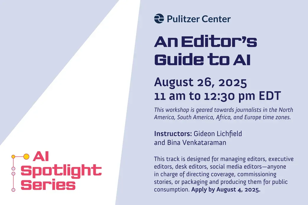 An Editor’s Guide to AI event August 26, 2025 11:00 AM TO 12:30 PM EDT