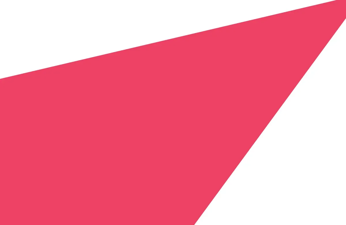 white background with a pink spotlight angling to the bottom left corner